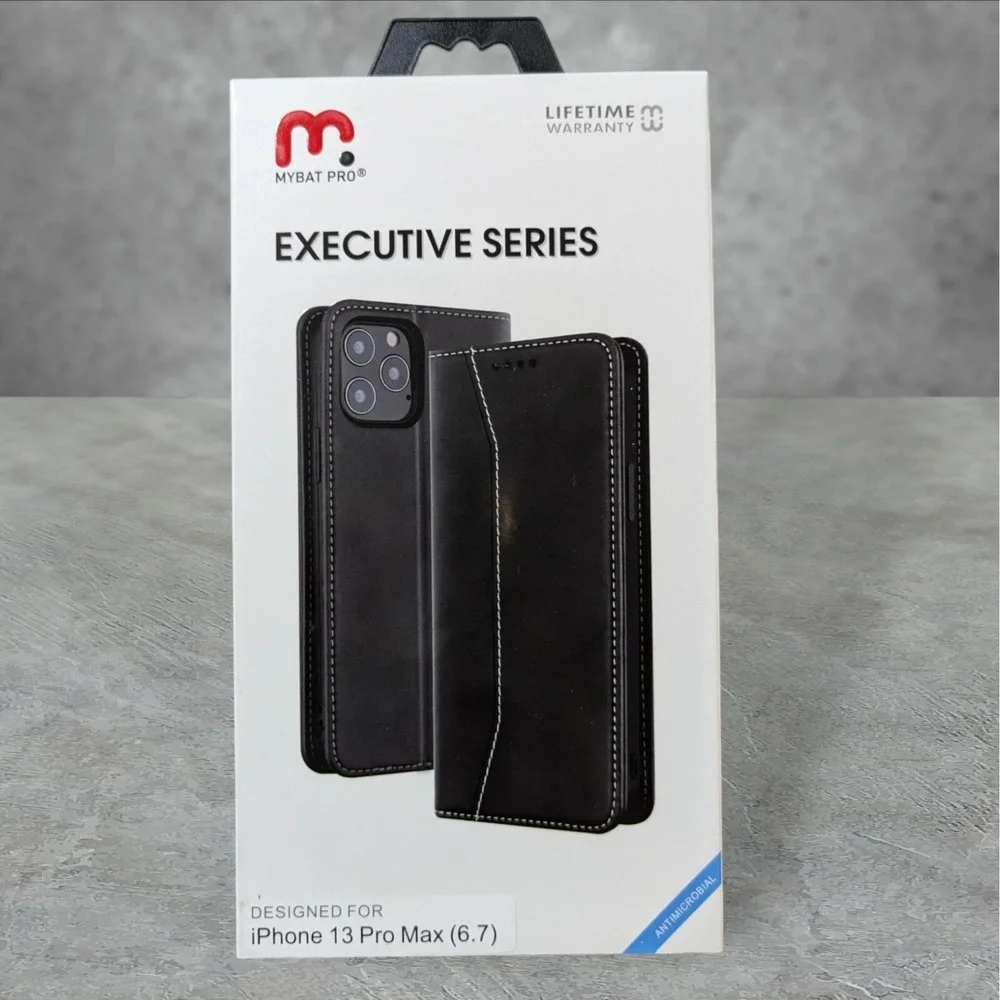 Mybat Pro Executive Series Case For Apple iPhone 13 Pro Max - Black T4